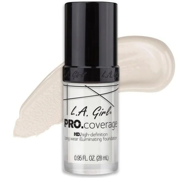 LA Girl Pro Coverage HD Foundation white Republica Dominicana