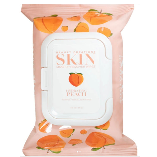 Beauty Creations Skin Make up Remover Wipes Hydrating Peach REPUBLICA DOMINICANA