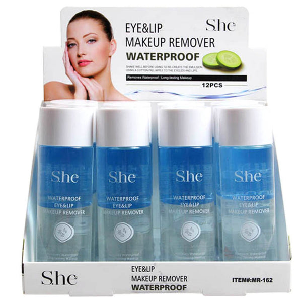 S.he Eye&Lip Make up Remover - Waterproof 100 ml 0.35 FL OZ- USA & PUERTO RICO