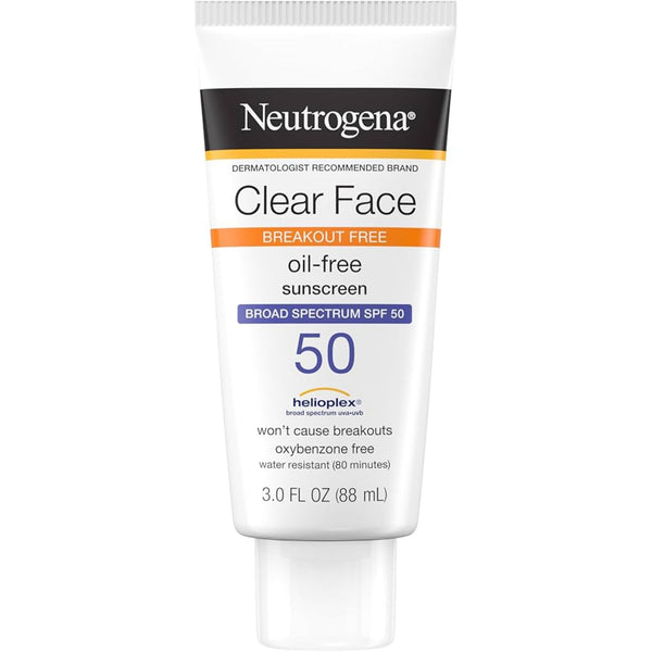Neutrogena clear face oil free suncreen SPF 50 Republica Dominicana
