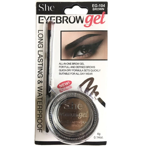 SHE Long Lasting Waterproof " A Prueba de Agua"  CEJAS MEDIUM BROWN - Tienda Republia Dominicana