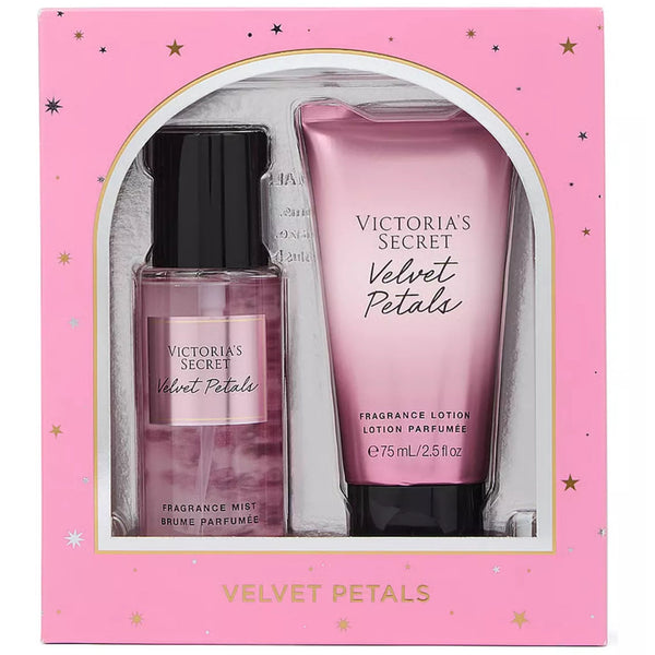 Victoria Secret Velvet Petals 100 % Original  Set: Crema + Splash 2.5 oz