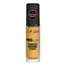 La Girl  Pro Color Base Mixing Pigment  Amarillo color - REPUBLICA DOMINICANA