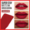 Maybelline Superstay Matte Ink Rojo #340 Exhilarator Pioneer- RD$625.00 Republica Dominicana