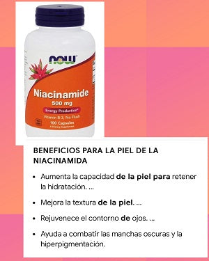 Niacinamide 500 mg RD$896.00 REPUBLICA DOMINICANA