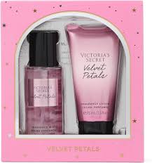 Victoria Secret Velvet Petals 100 % Original  Set: Crema + Splash 2.5 oz