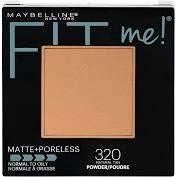 Maybelline fit me matte and poreless powder 320 TONO: Claro - REPUBLICA DOMINICANA $625.00