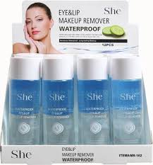 S.he Eye&Lip Make up Remover - Waterproof 100 ml 0.35 FL OZ- USA & PUERTO RICO