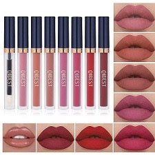 QBest - 7 Piezas MATTE Labiales +1 Pieza Lip  Gloss Set USA& PUERTO RICO